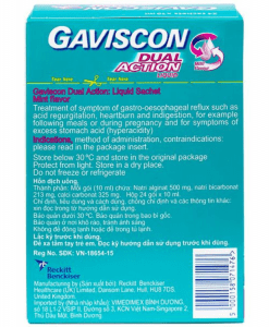 Gaviscon Dual Action - Điều trị trào ngược dạ dày