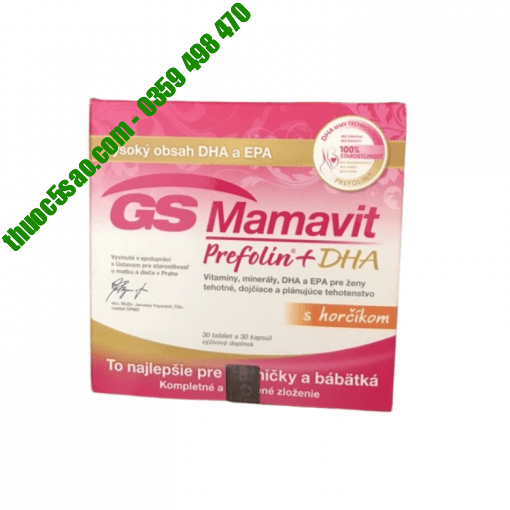 GS Mamavit Prefolin+DHA vitamin cho bà bầu
