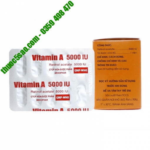 Vitamin A 5000 IU nâng cao miễn dịch cơ thể