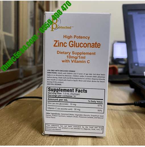 [GIÁ GỐC] Zinc Gluconate cải thiện tình trạng biếng ăn lọ 30ml
