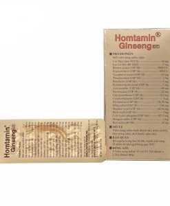 [GIÁ GỐC] Homtamin Ginseng bổ sung và bảo vệ sức khỏe hộp 60 viên