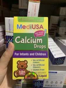 MediUSA Calcium Drops thêm canxi, thêm cao