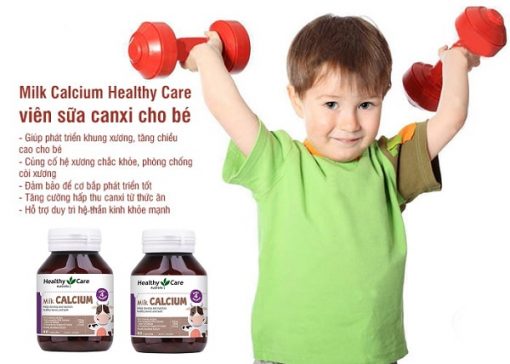 cong dung HEALTHY CARE KIDS MILK CALCIUM