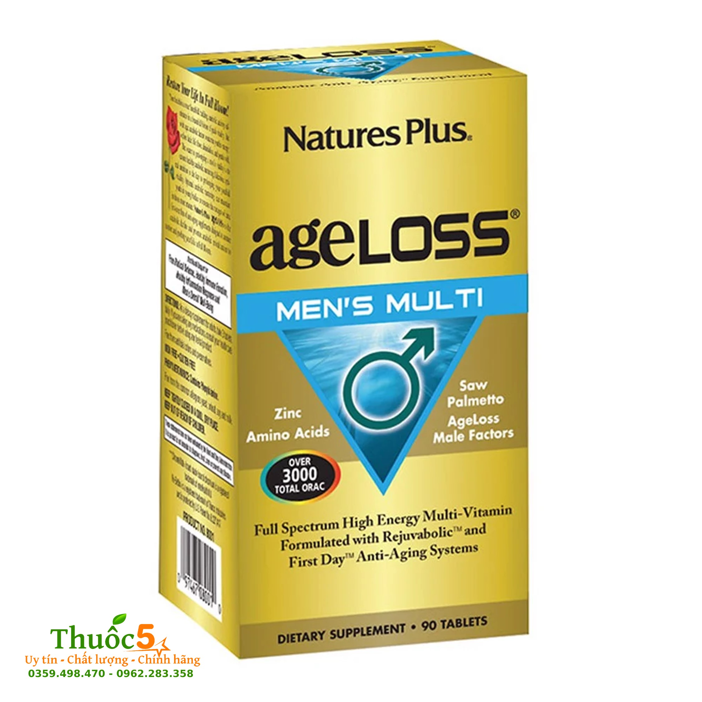 Ageloss Men’s Multi giúp phái mạnh tăng cường sức khỏe