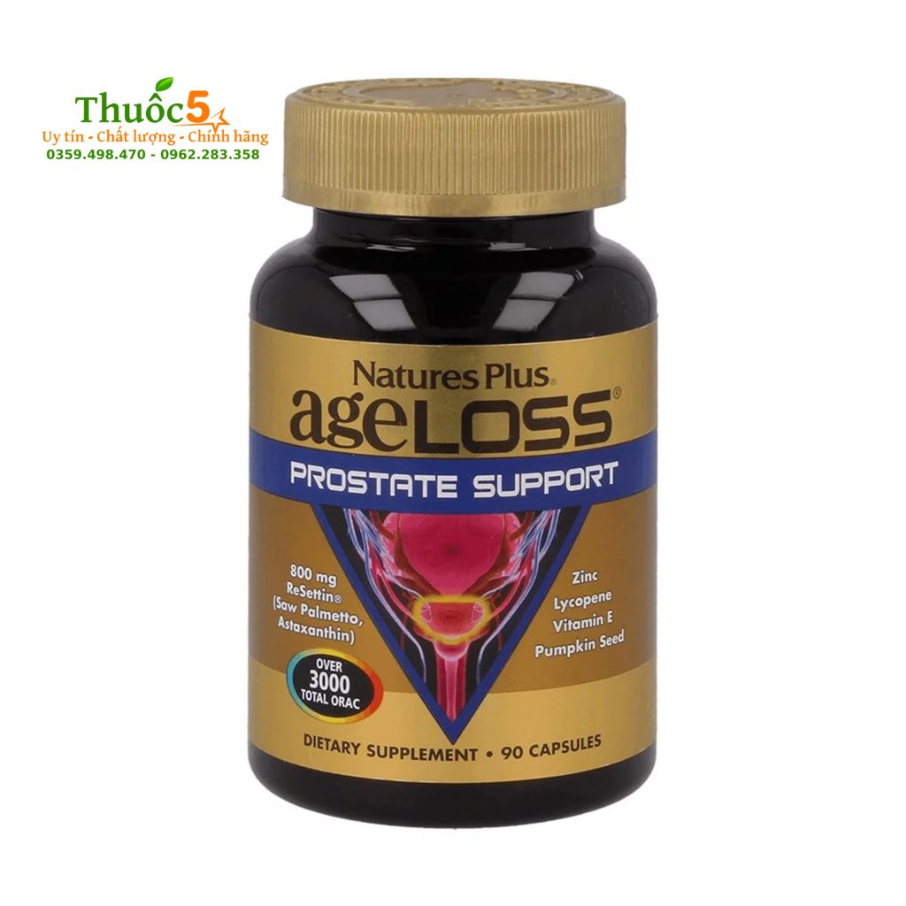 [GIÁ GỐC] Ageloss Prostate Support Cho Sinh Lý Khỏe Lọ 90 Viên