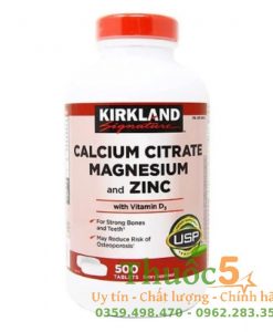 bổ xương khớp Kirkland Signature Calcium Citrate Magnesium And Zinc
