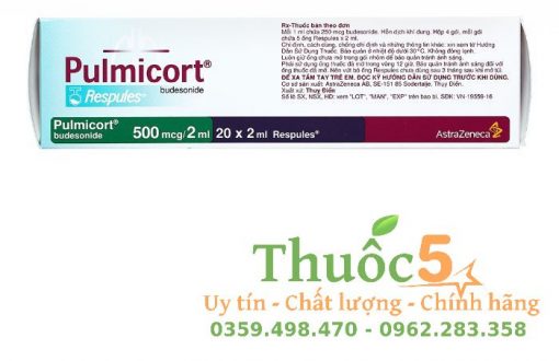 sản phẩm Pulmicort Respules 500mcg/2ml
