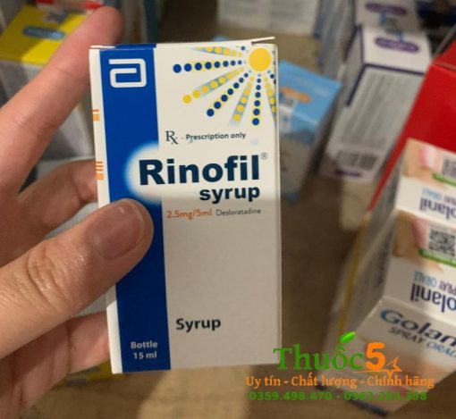 Rinofil Syrup 2,5mg/5ml chính hãng từ hệ thống Thuốc 5 sao