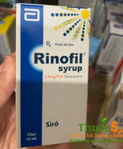 Rinofil Syrup 2,5mg/5ml giúp giảm triệu chứng dị ứng