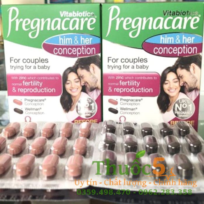 công dụng Pregnacare him & her conception