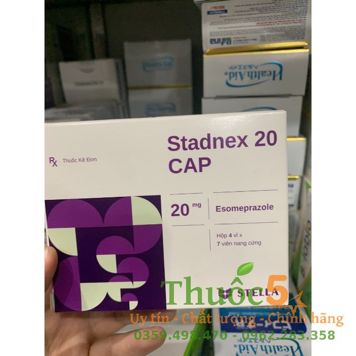 Stadnex 20 Cap trị trào ngược, viêm loét