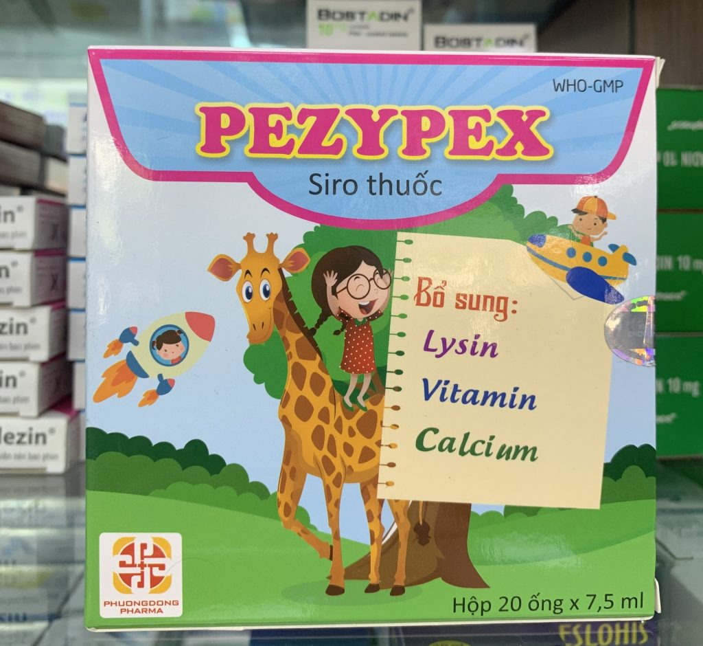 Sản phẩm Pezypex bổ sung lysin, vitamin nhóm B cho trẻ