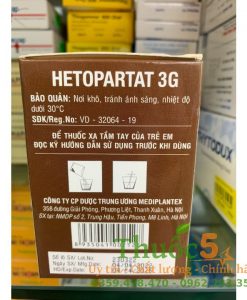 tác dụng phụ Hetopartat 3g