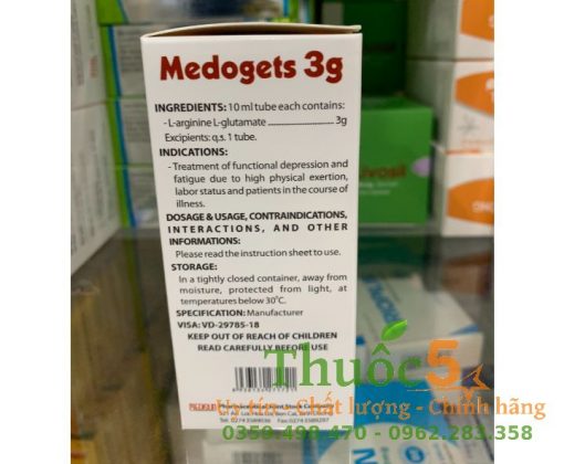 dung dịch uống Medogets 3g