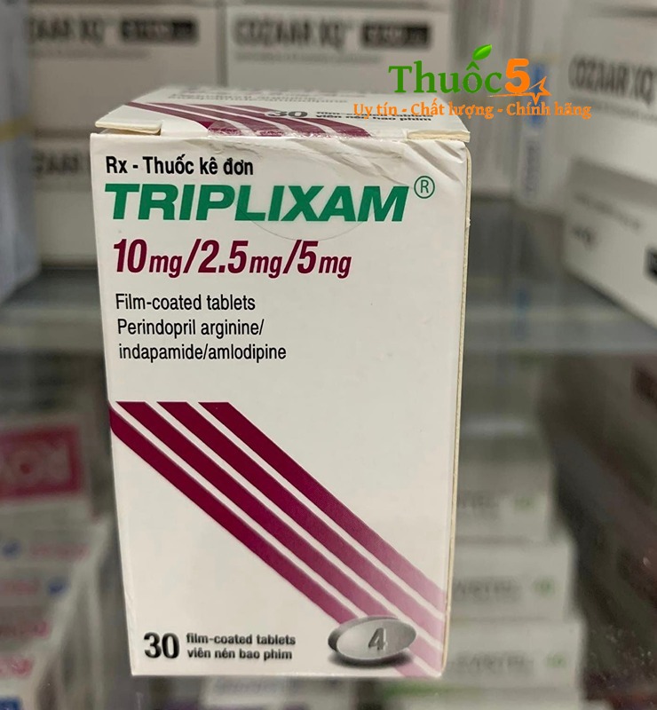Triplixam 10mg/2.5mg/5mg có thành phần ức chế enzym