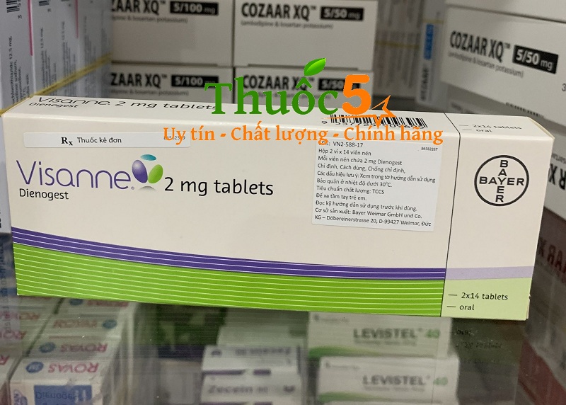 Visanne 2mg tablets nội mạc 