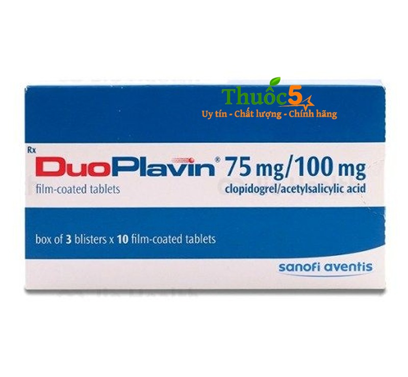 Duoplavin hoạt chất Clopidogrel/ acetysalicvylic 