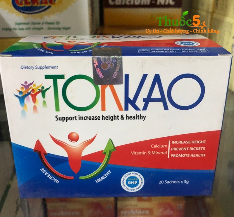 Tokkao hỗ trợ tăng chiều cao, nâng cao sức đề kháng 