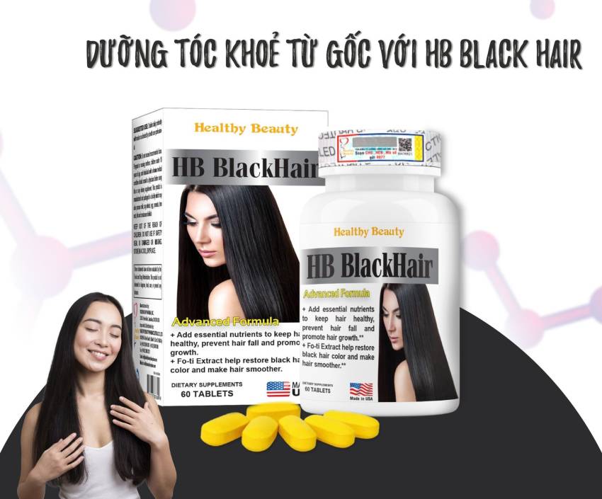 Hướng dẫn sử dụng hiệu quả viên uống HB Black Hair