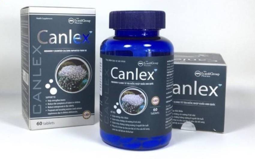 Sản phẩm Canlex bổ sung canxi từ tảo biển cho cơ thể