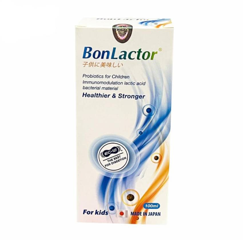 Sản phẩm BonLactor 100ml chứa thành phần chính là Nicotinamldo, men vi sinh và L-Lýine