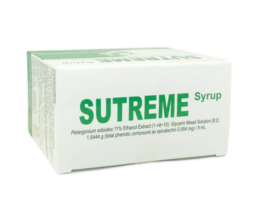 Sutreme là dạng siro uống có vị ngọt và mùi thơm anh đào