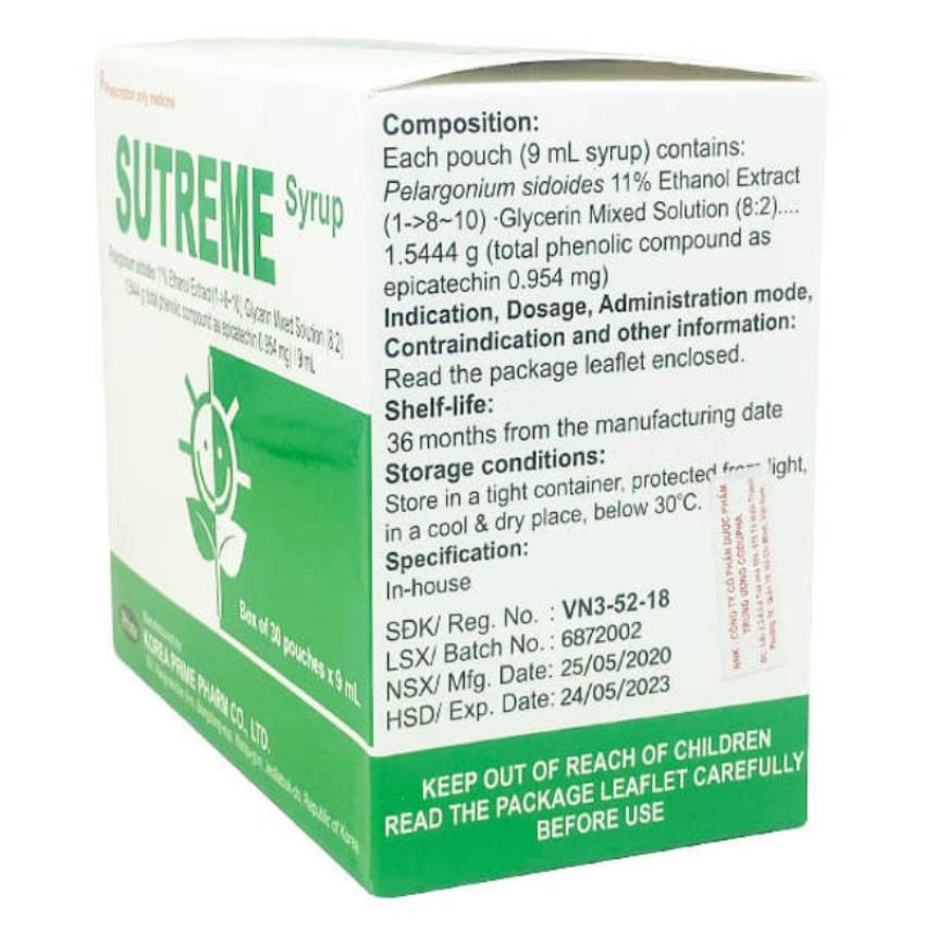 Siro uống Sutreme tại Thuốc 5 sao
