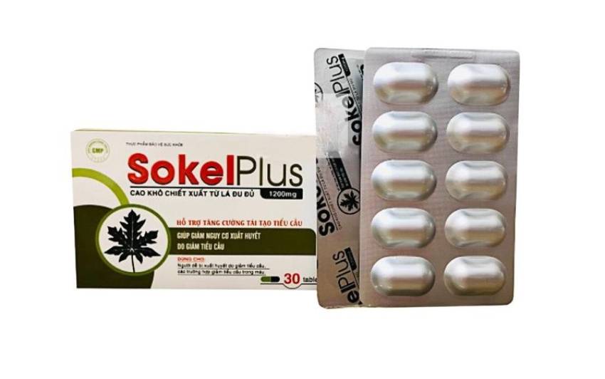 Viên uống Sokel Plus có khả năng hỗ trợ kích thích tái tạo tiểu cầu sau 24 giờ
